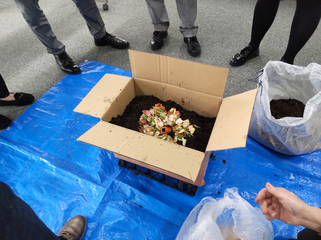 プラハ市職員の桃山学区エコ活動視察