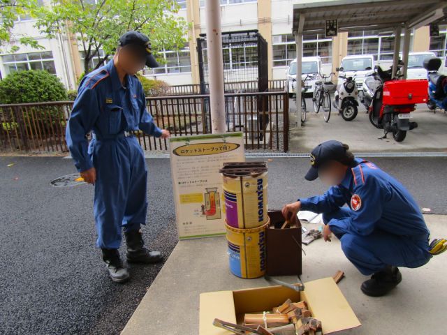 羽束師学区×エコ学区サポートセンター「総合防災訓練で“エコ防災”」